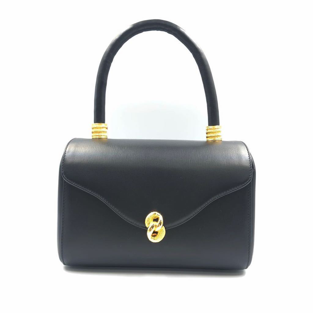 G10.12DT-G12★Hamano ハンドバッグ★濱野/ハマノ/ブラック/BLACK/レザー/レディース/女性用/袋付き/CE0 DA0