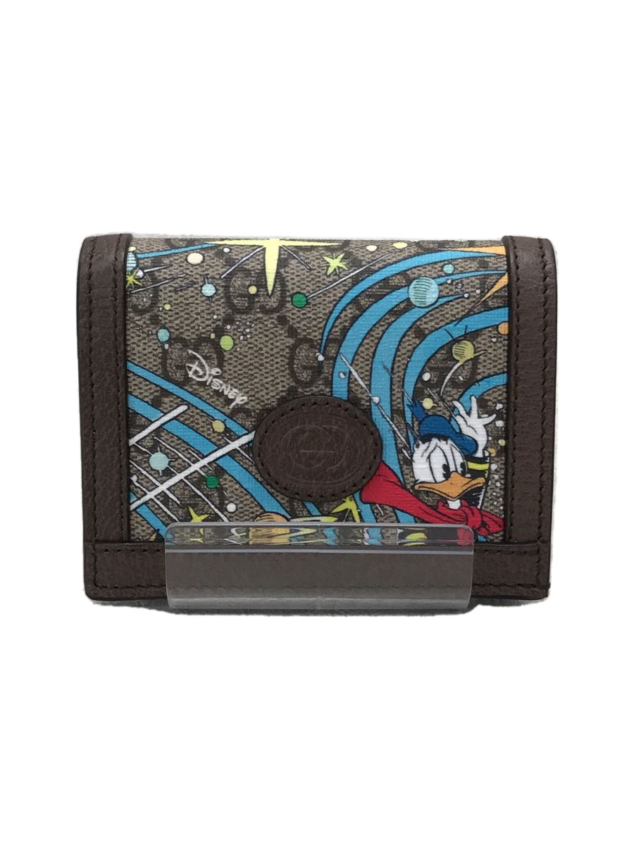 GUCCI×Disney ドナルドダック 三つ折り財布 GGスプリーム GUCCI 648121 GG Supreme Disney donald duck Bifold Wallet