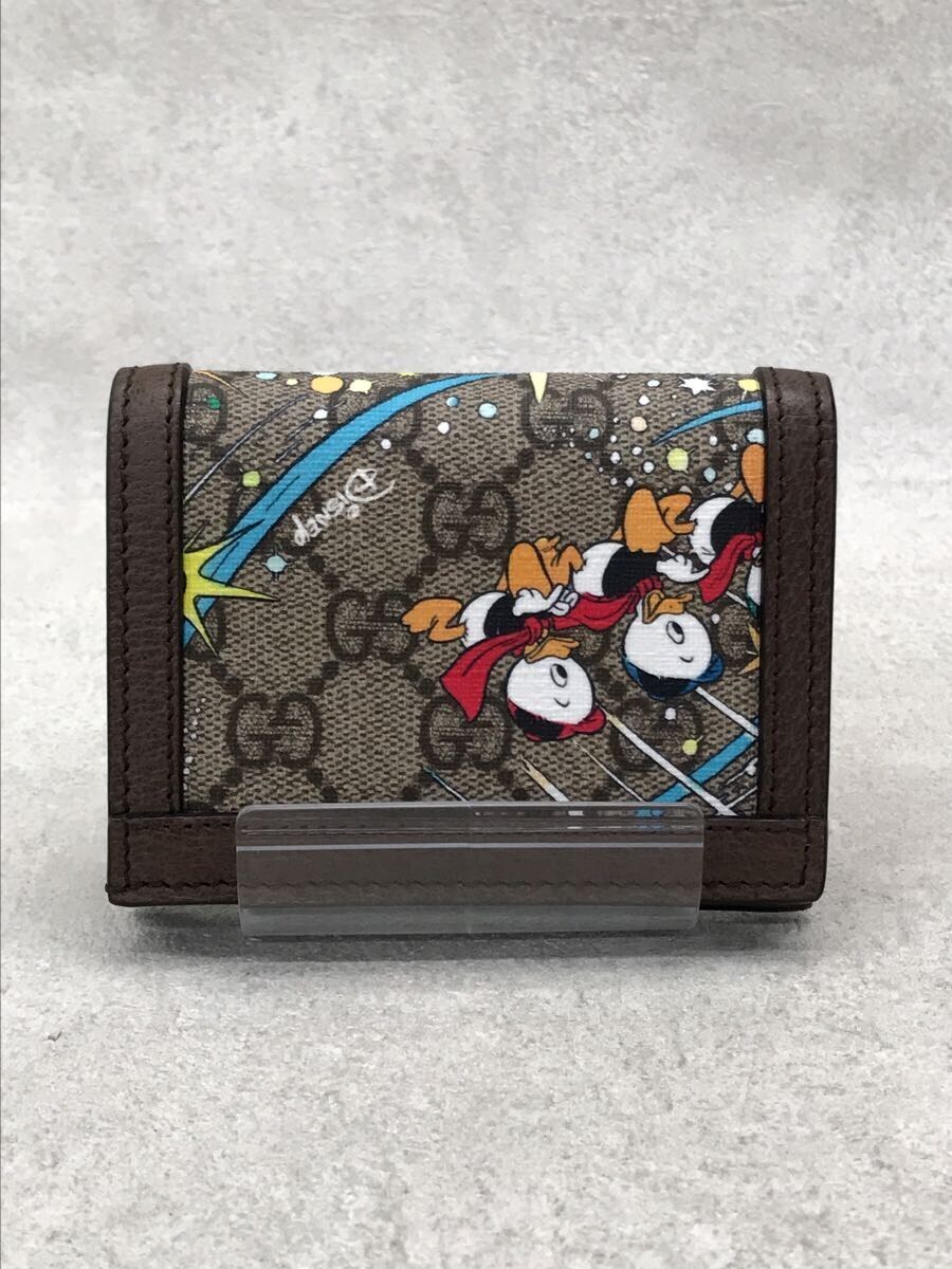 GUCCI 648121 GG Supreme Disney donald duck Bifold Wallet