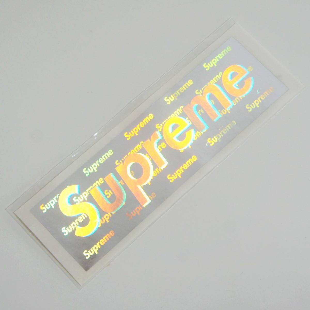 1円スタート 激レア Supreme Box Logo ホログラムステッカー