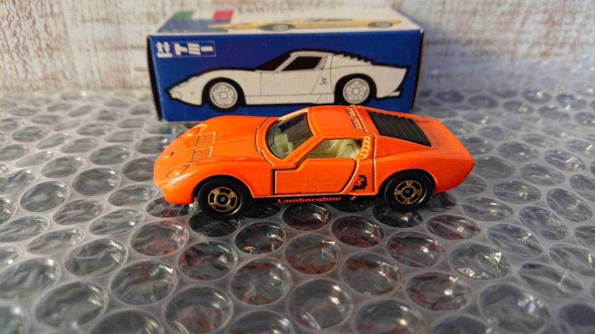 p-016】トミカ 外国車シリーズ F40 ランボルギーニ ミウラ SV 日本製