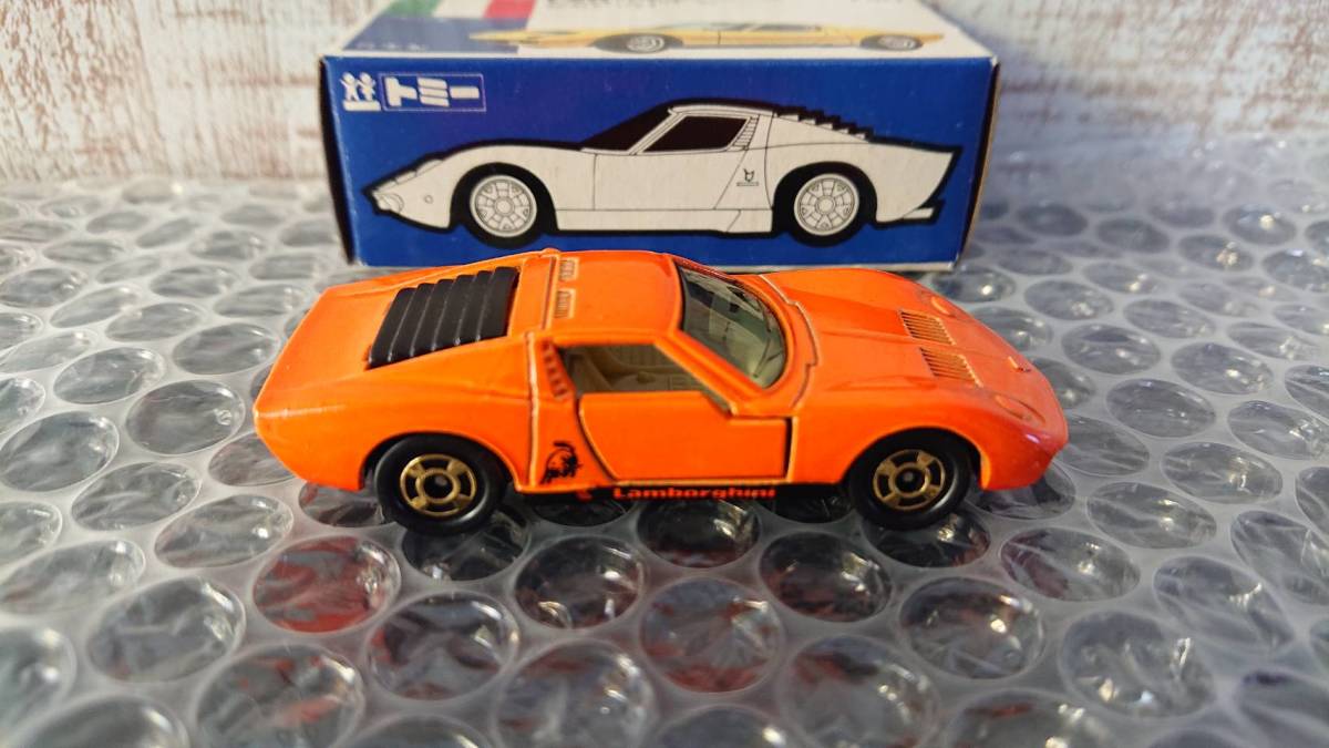 p-016】トミカ 外国車シリーズ F40 ランボルギーニ ミウラ SV 日本製