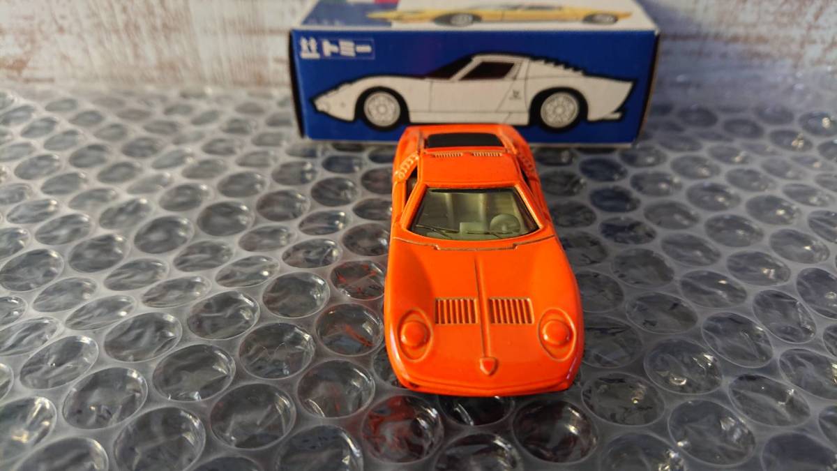 p-016】トミカ 外国車シリーズ F40 ランボルギーニ ミウラ SV 日本製