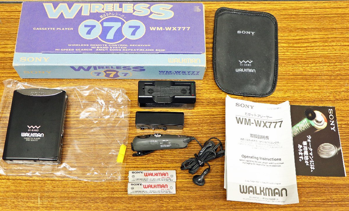 S◇ジャンク品◇ウォークマン/WALKMAN WM-WX777 B ブラック ソニー