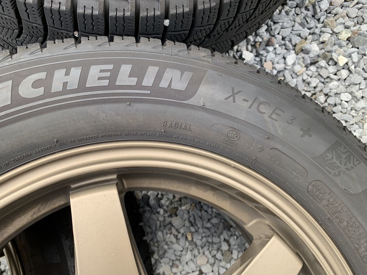 ミシュランX-ICE3+ 195/65R15 ブロンズホイール4本セット　ノア　ヴォクシー など MICHELIN 195&frasl;65R15 X-ICE 0 セダン VR