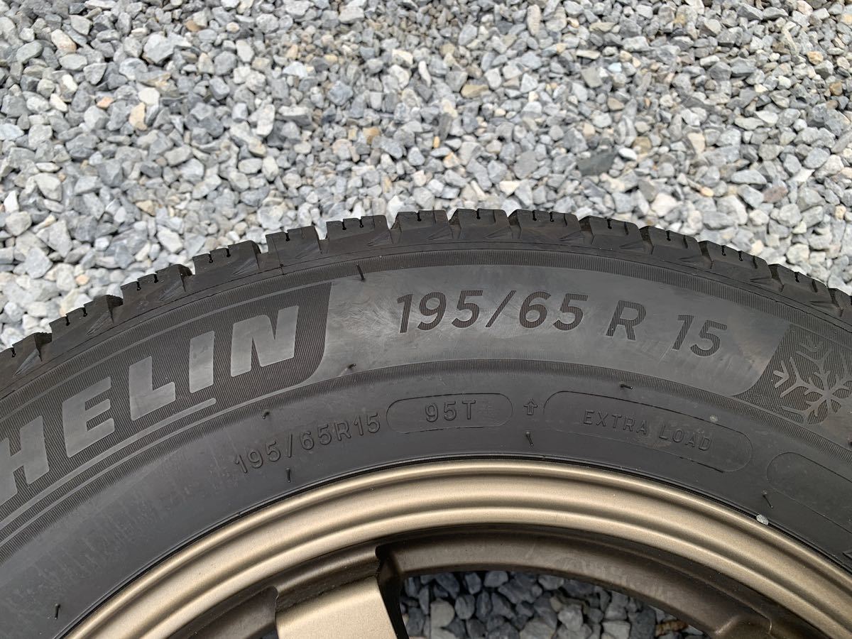 ミシュランX-ICE3+ 195/65R15 ブロンズホイール4本セット　ノア　ヴォクシー など MICHELIN 195&frasl;65R15 X-ICE 0 セダン VR