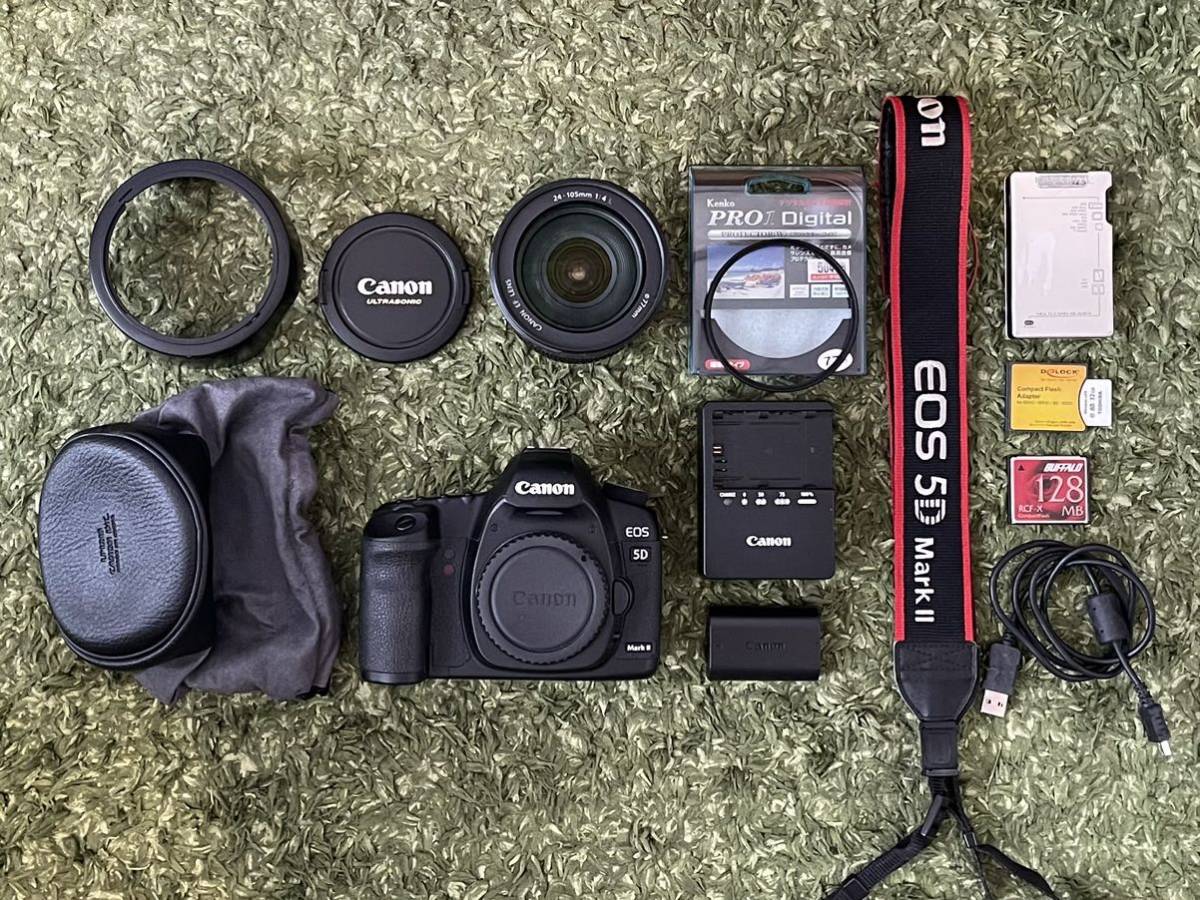 セール！【美品】Canon eos 5DsR ＋オマケ EOS 5D Mark II ボディ EF 24-105mm レンズ オマケ セットCanon 付属品