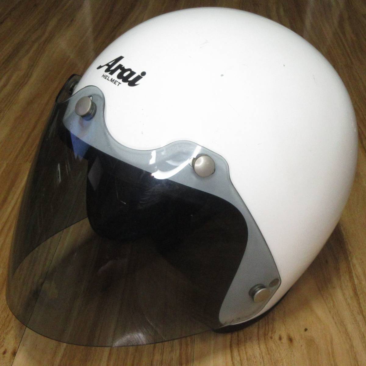 【限定セール】 アライ オープンフェイスヘルメット クラシックSW 白 サイズL スモークシールド付き(Lサイズ)｜売買されたオークション情報、yahooの商品情報をアーカイブ公開 - オークファン ジェットヘルメット