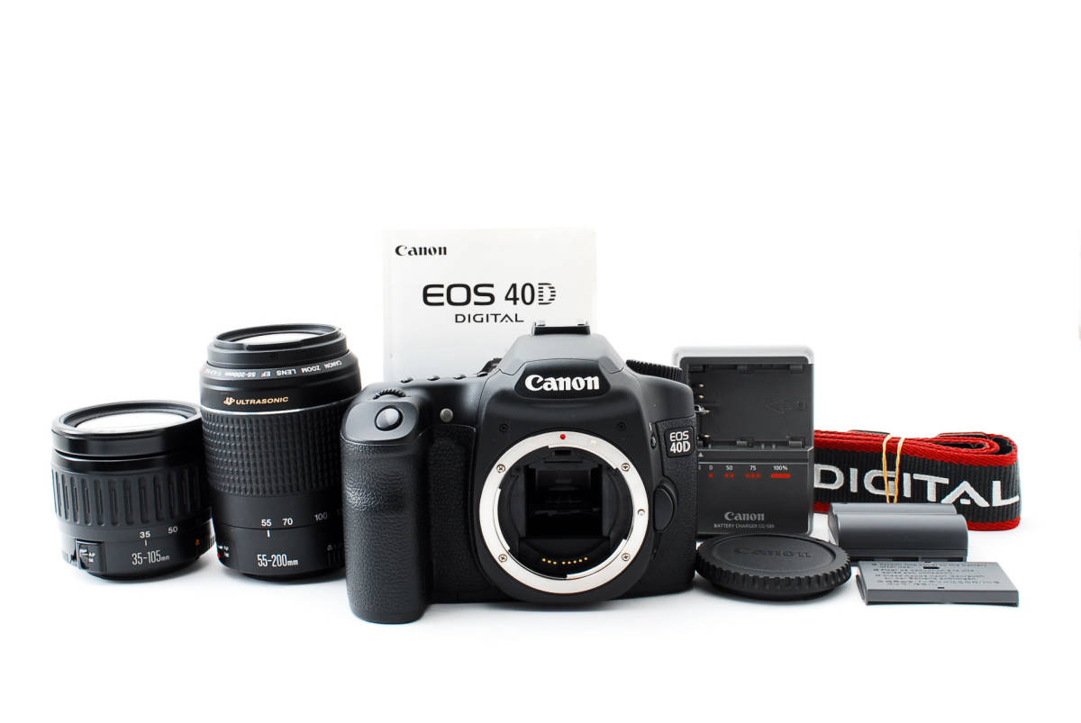 EOS 40D Canon ダブルズームセット 中古キヤノン 美品 キャノン ☆実