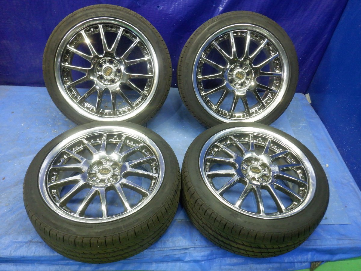 RAYS RAYS VORK RACING GTM 18×8J +51 5-100 メッキ　18インチアルミホイール４本セット　225/40Ｒ18　22101504