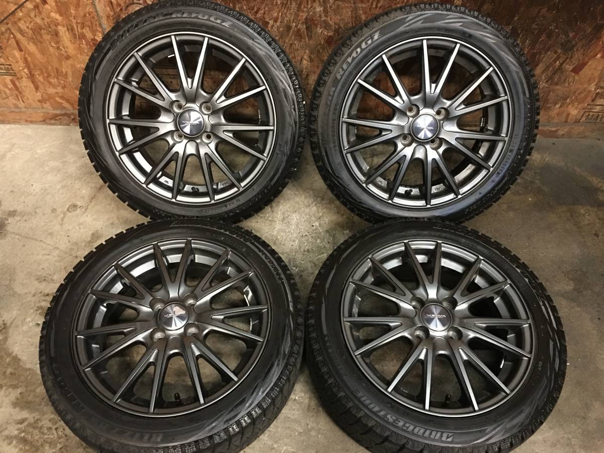 165/55R15】溝有ブリヂストン スタッドレスタイヤ＆【15×5.5J+42 