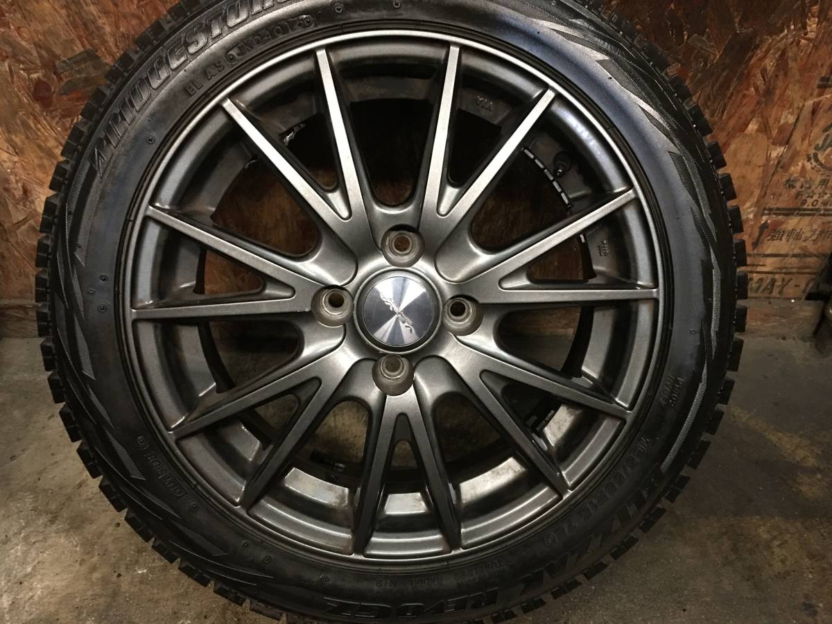 165/55R15】溝有ブリヂストン スタッドレスタイヤ＆【15×5.5J+42