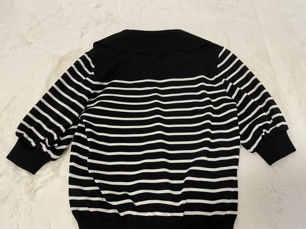 完全新品未使用2024年春夏Rene ♡ワンピース　パールボタン　34　手洗い可 新品☆Rene☆2022年9月購入新作☆パールボタンの可愛い襟付き