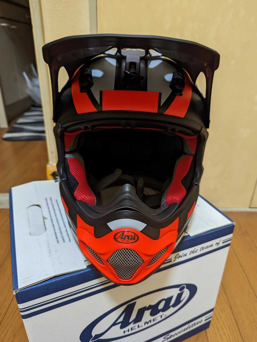 超激得，大得価 アライ arai オフロードヘルメット 品(XLサイズ)｜売買されたオークション情報、yahooの商品情報をアーカイブ公開 - オークファン フルフェイス（オフロード用）