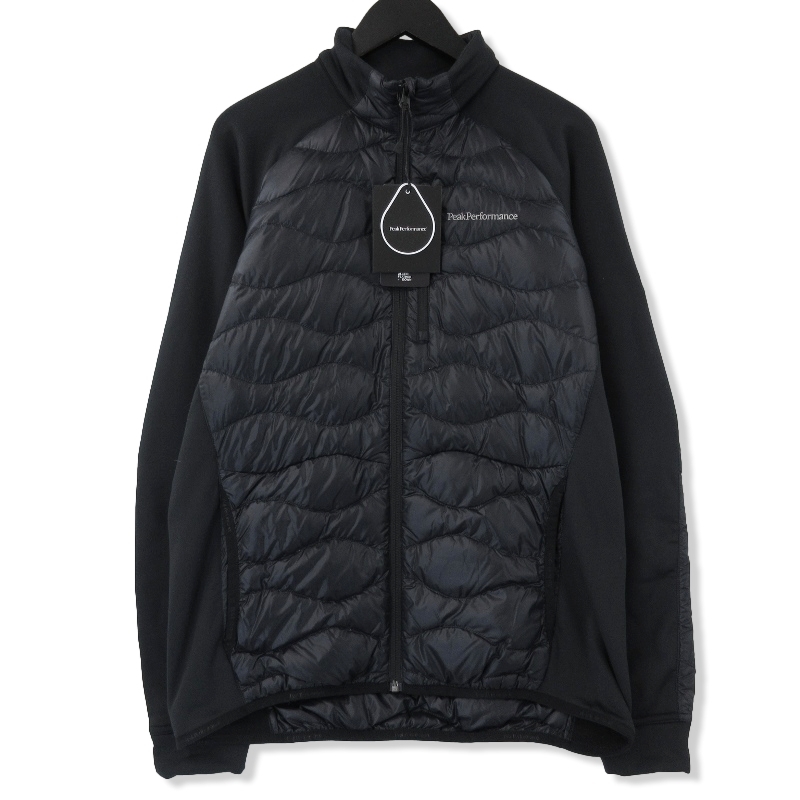 未使用 PeakPerformance ピークパフォーマンス ヘリウムハイブリッドジャケット ダウンジャケット Hybrid Jacket ブラック 黒 L 71005524 ピークパフォーマンス ピーク 未使用 HIKE 裏起毛ミッドレイヤー新品未使用 PeakPerformance(ピークパフォーマンス)ライトソフトシェル