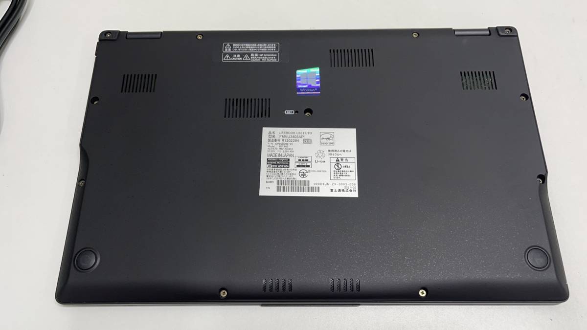 U9311⁄FX LIFEBOOK 富士通 FMVU3403AP : 整備済み品 1135G7 i5 Core 