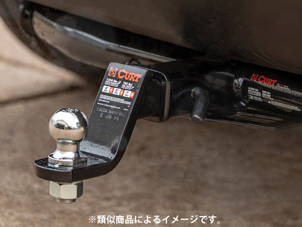 CURT 正規品 トレーラーヒッチ用 2.625インチライズ・3.25インチドロップ 1.25インチ角 ヒッチメンバー用 CURT 正規品 トレーラーヒッチ用 クラス2 ボールマウント 1.25インチ角 0.375インチライズ 1インチドロップ メーカー保証付