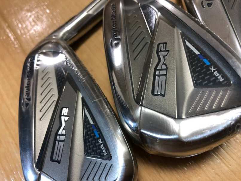 未使用 TaylorMade(テーラーメイド) SIM2 MAX TENSEI BLUE TM60 カーボンシャフト FLEX-R アイアン5本セット #6-9,PW_4