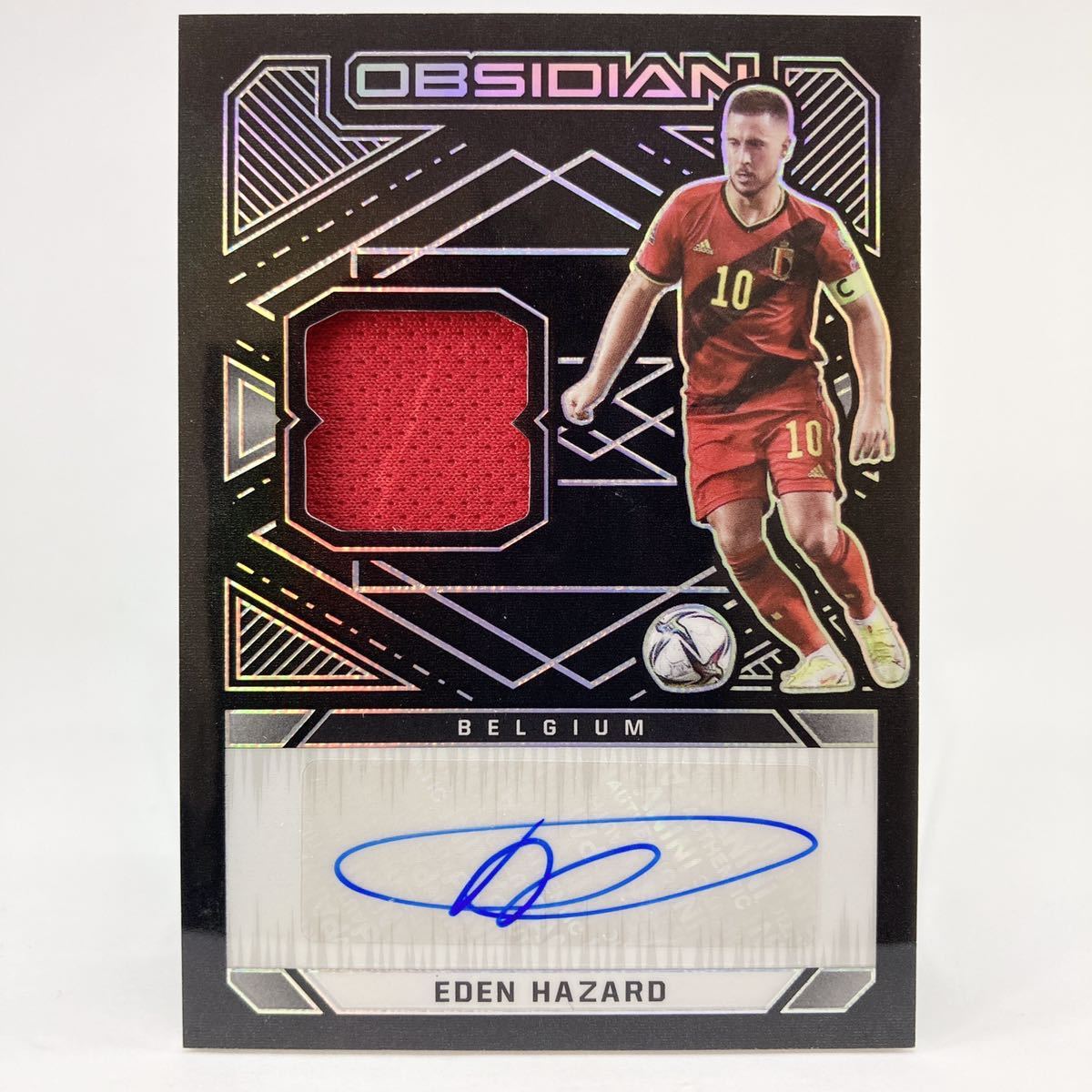 1円スタート☆限定40枚☆直筆サイン&ジャージ☆エデン・アザール☆ 2021-22 Panini Obsidian Soccer EDEN HAZARD Auto Autograph Patch