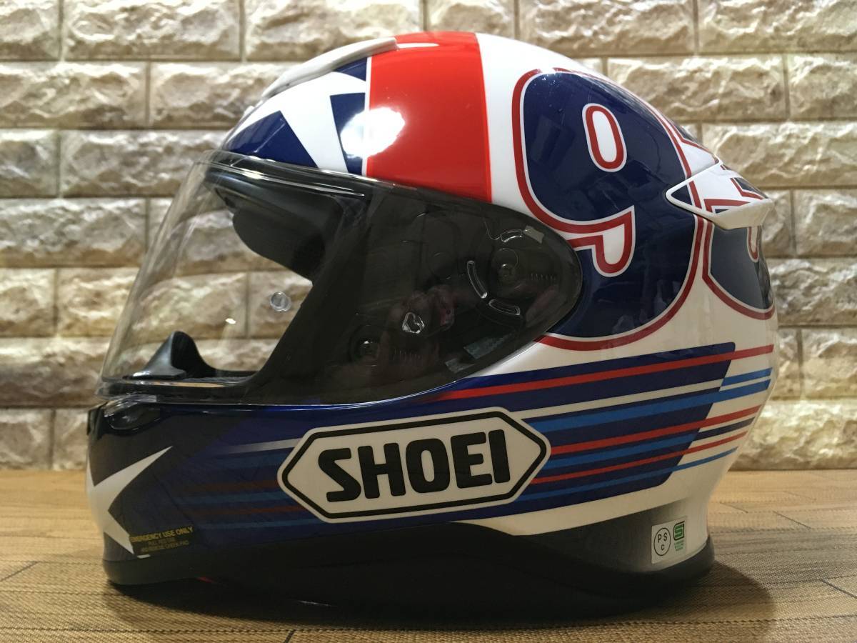 2026，人気 SHOEI Z-7 INDY MARQUEZ 57cm Mサイズ 2015/12製造品 良品 センター/チークパッド スクリーンは 品に交換済(Mサイズ)｜売買されたオークション情報、yahooの商品情報をアーカイブ公開 - オークファン フルフェイス（オンロード用）
