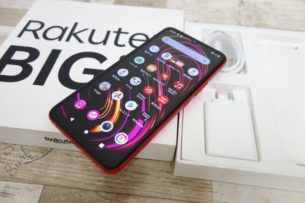 良品 Rakuten BIG S 3917JR レッド simフリー ラクテンビッグS
