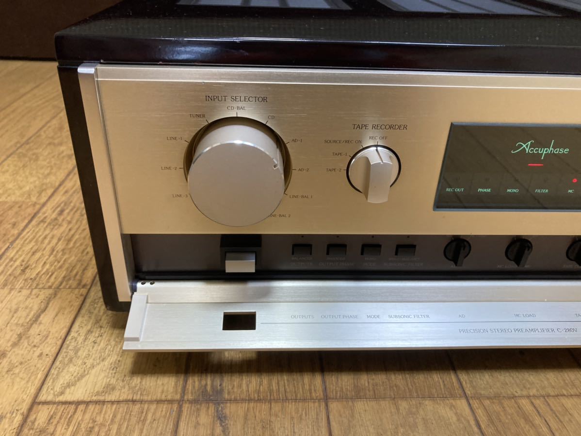 Accuphase アキュフェーズ C-280V プリアンプ - プリアンプ(アキュフェーズ 高音質 C-280 ステレオプリアンプ C-280L コントロールアンプ □t2636 現状品☆Accuphase アキュフェーズを奈良県大和郡山市で アキュフェーズ・C-280V・・100 四日市ムセン