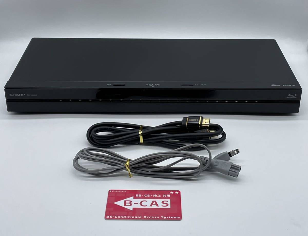【た-10-110】SHARP BD-NW520 2018年製 動作品 Blu-ray/DVDレコーダー HDD/BDレコーダー BCASカード/HDMIコード付き 中古品