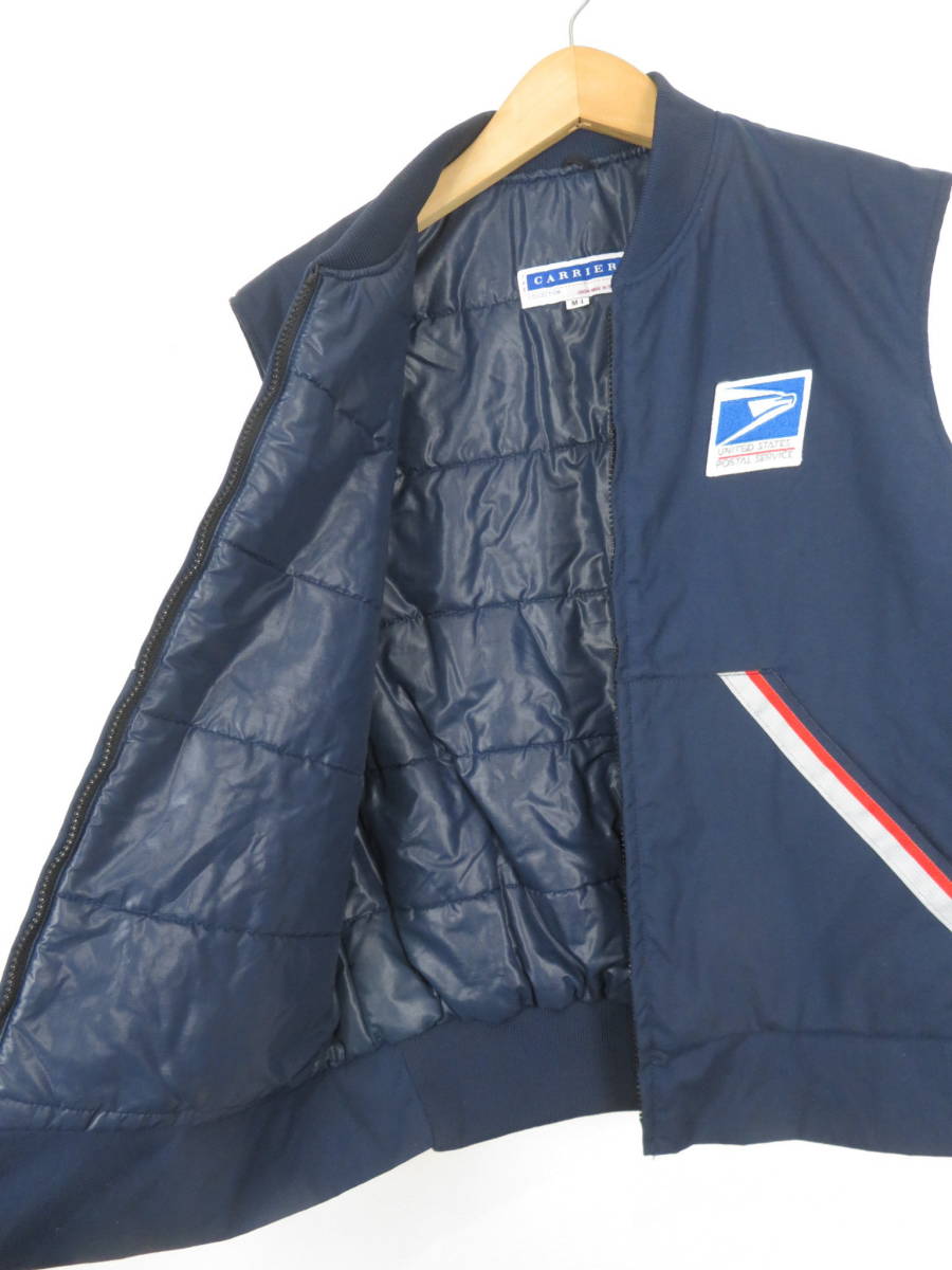 90s CARRIER ☆ USA製 USPS 中綿入り ワークベスト ☆ アメリカ製 米国