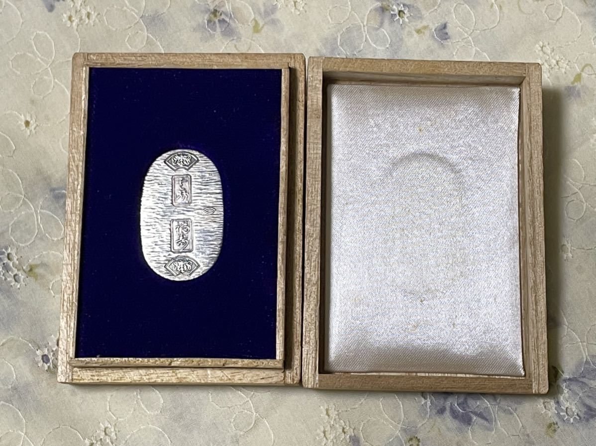 純銀小判 純銀 5g 桐箱付 壱両 福寿 小判 東京海渡 エトワール海渡