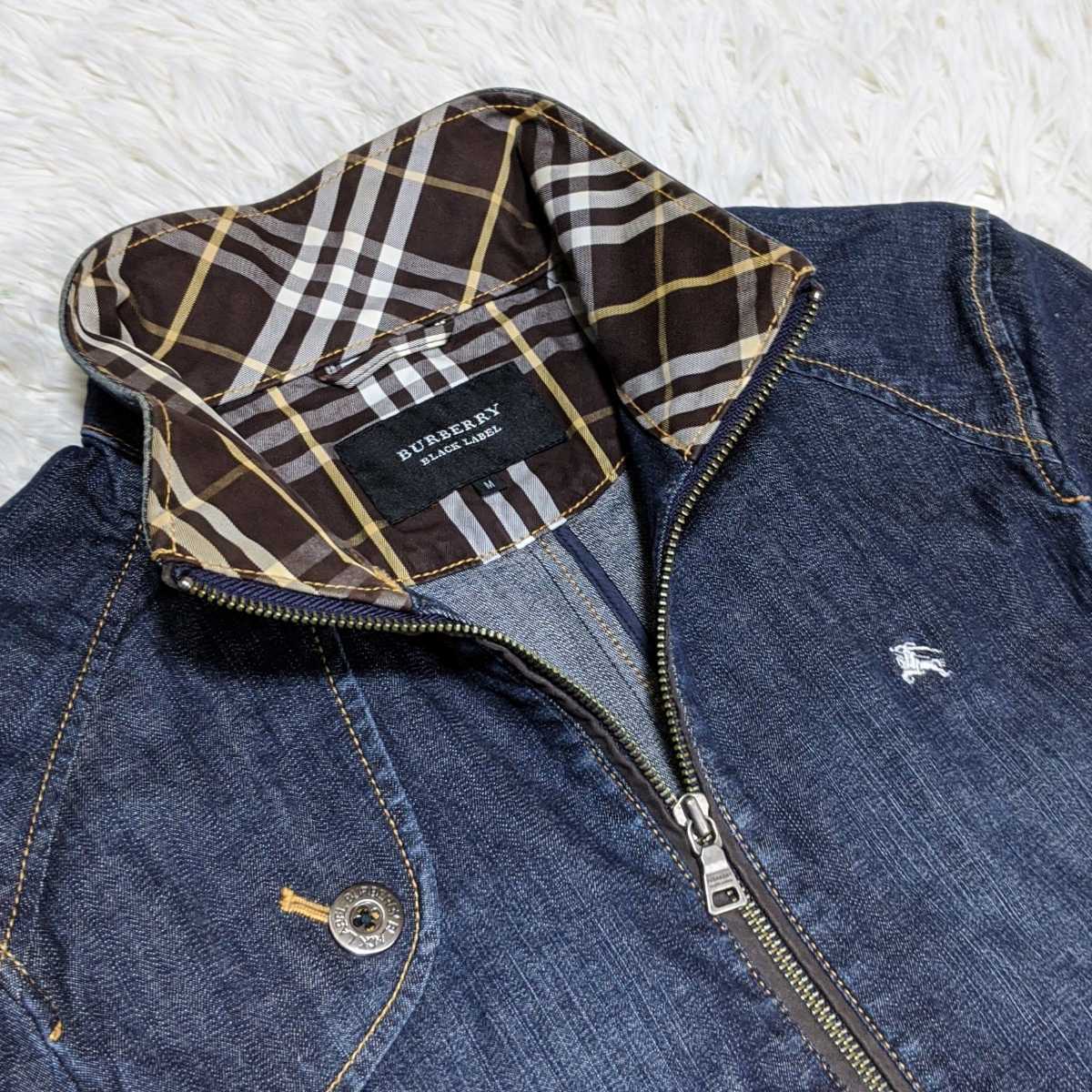 美品 バーバリーブラックレーベルBURBERRY Gジャン デニムジャケット L