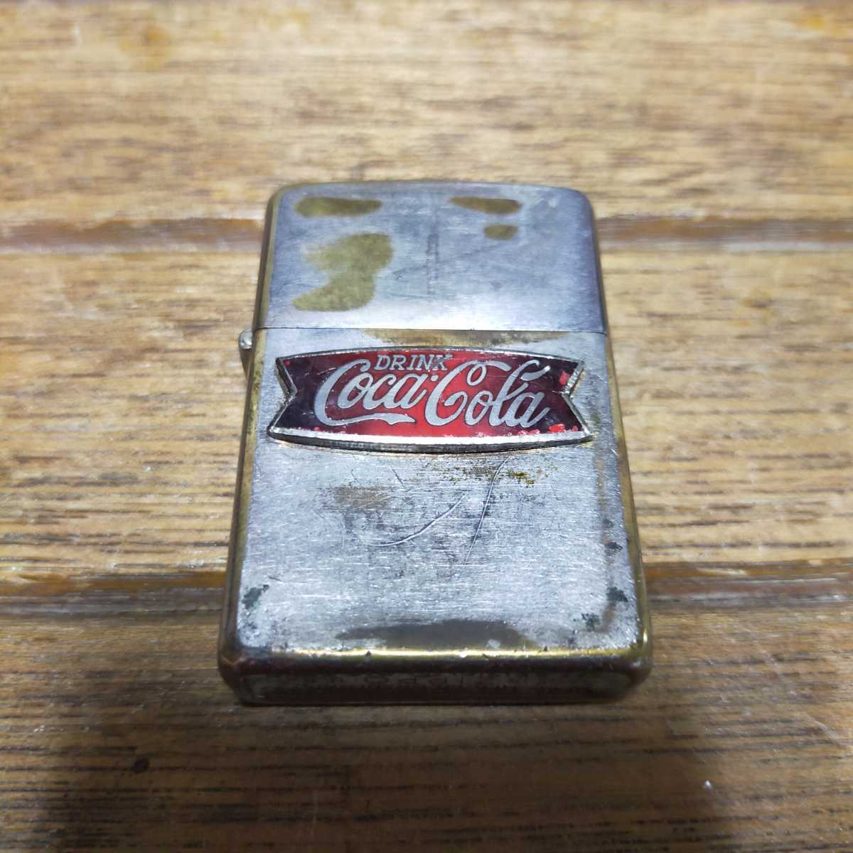 セール，低価 1954年 企業物 メタル貼り ビンテージ Zippo コカ コーラ ジッポー(Zippo)｜売買されたオークション情報、yahooの商品情報をアーカイブ公開 - オークファン Zippo