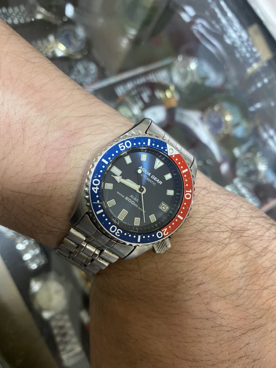 Alba Gear AQUA Aqua ALBA SEIKO Seiko 200M Divers 38mm GEAR 200m 