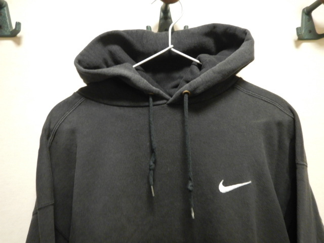 NIKE ナイキ USA 無地 L スウェット パーカ フーディー 90 黒 
