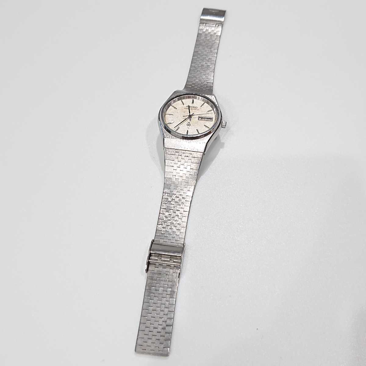 SEIKO キングクォーツ 腕時計 シルバー メンズ セイコー キングクォーツ 5856-7010 メンズ 腕時計 SEIKO KING QUARTZ