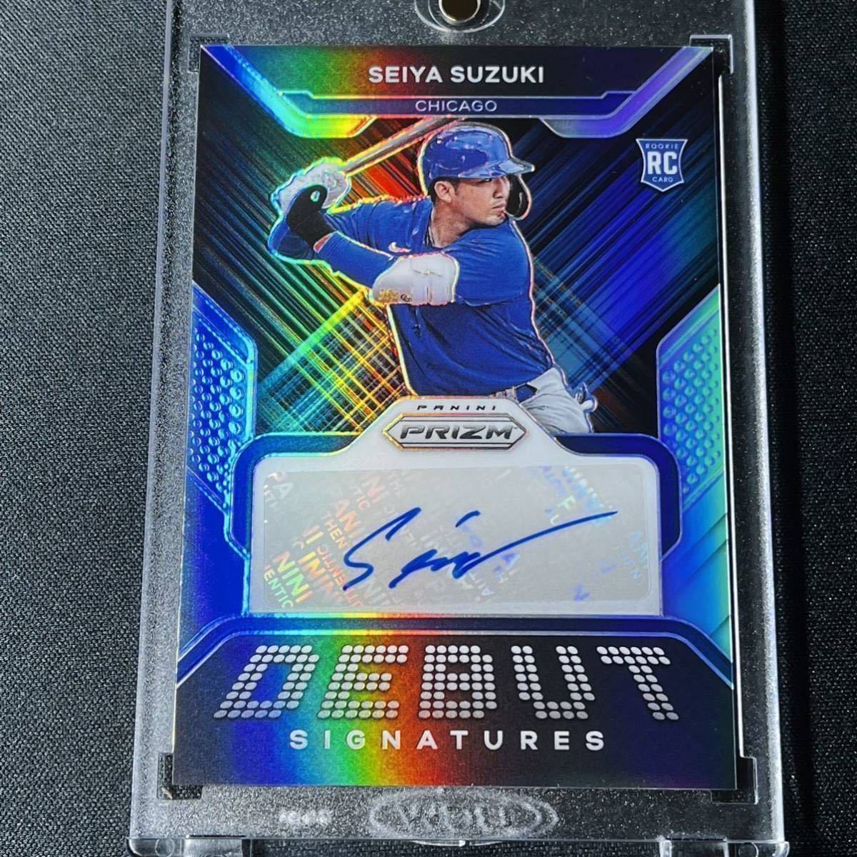 最新 2022 PANINI PRIZM 鈴木誠也 直筆サインカード ルーキーサイン 