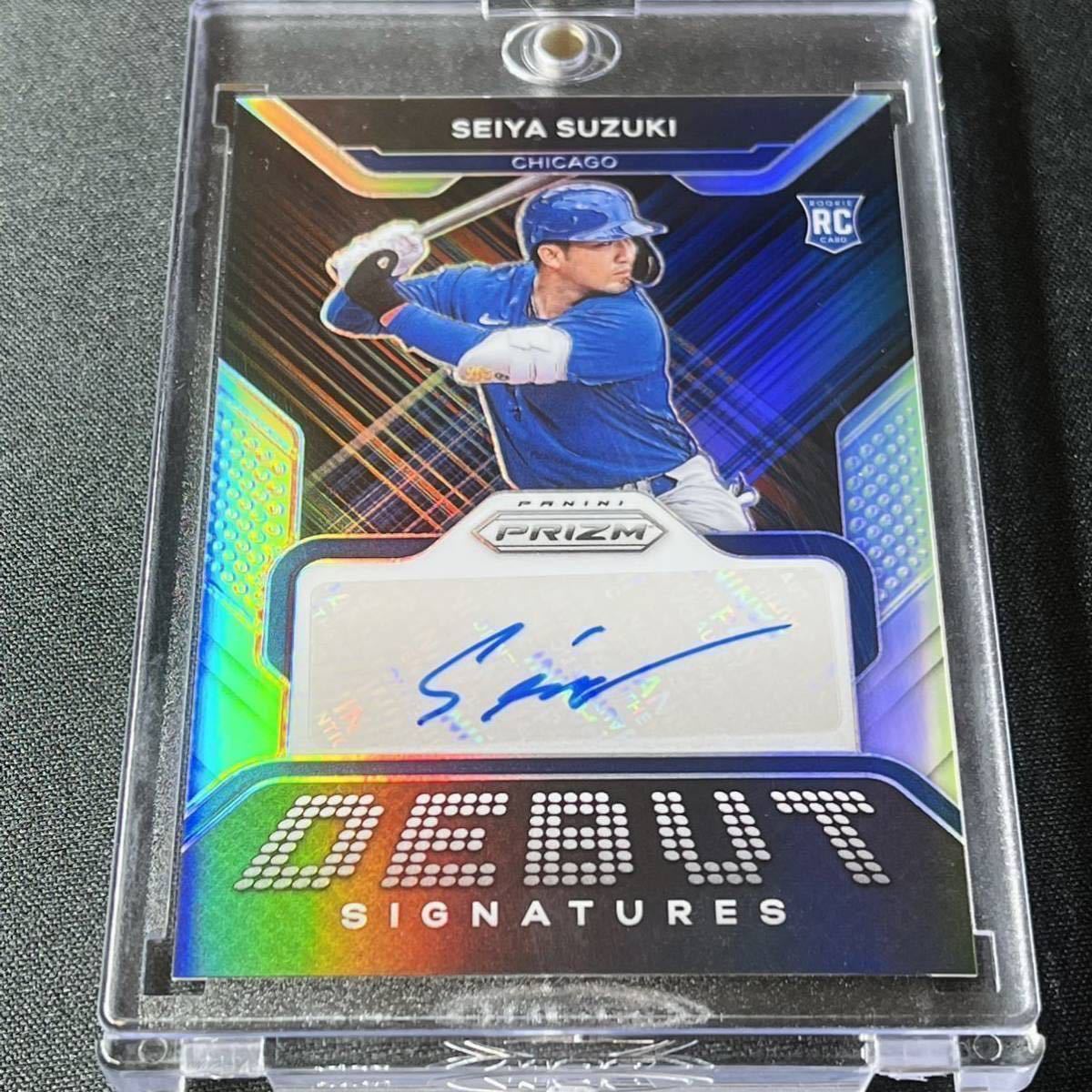 最新 2022 PANINI PRIZM 鈴木誠也 直筆サインカード ルーキーサイン 