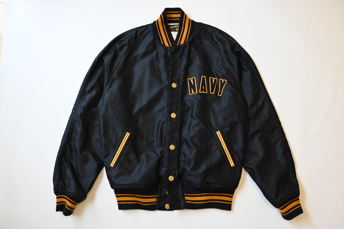 驚きの破格値，格安 リアルマッコイズ スタジャン ネイビーXL The Real McCoy's スタジアムジャンパー ナイロンジャケット NAVY ナイロンブルゾン(ジャケット、上着)｜売買されたオークション情報、yahooの商品情 男性用