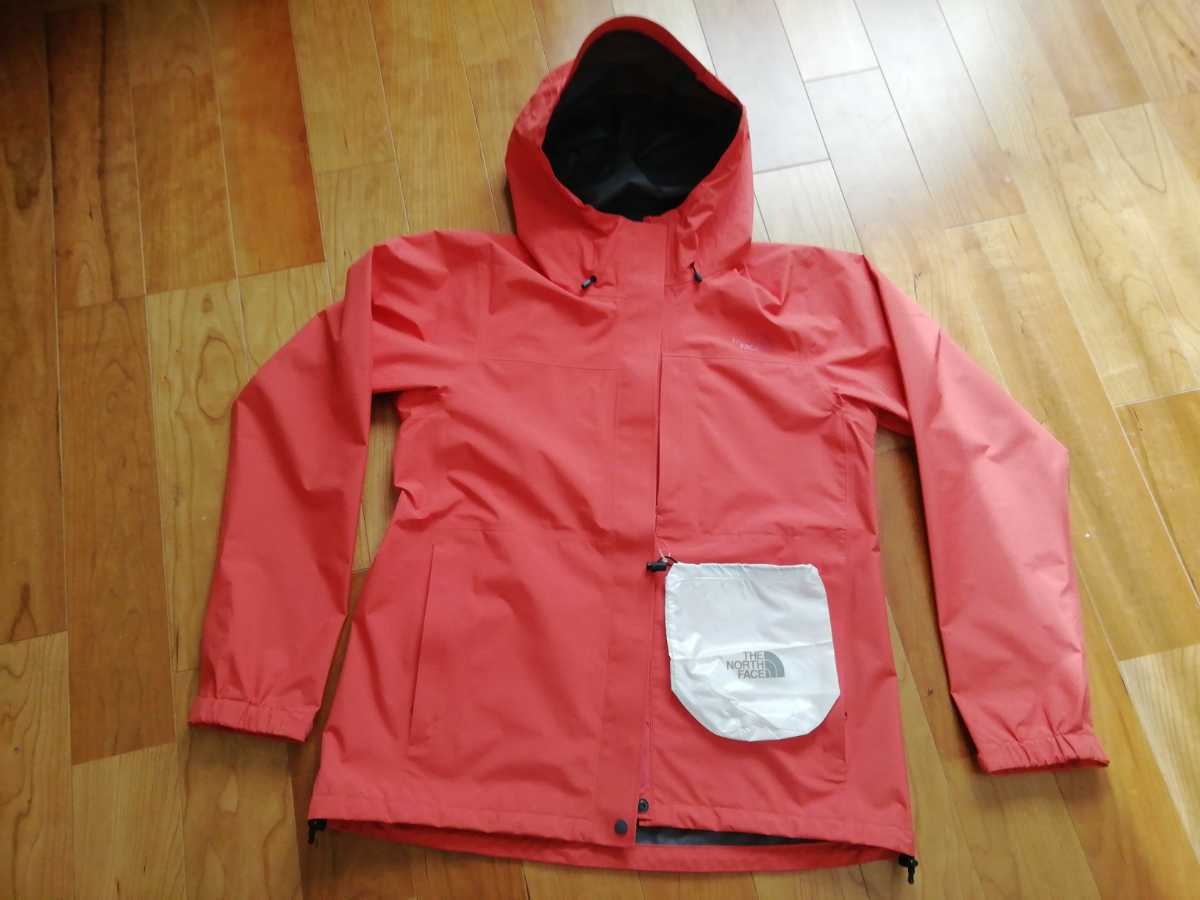 正規品 THE NORTH FACE ノースフェイス　ゴアテックス ナイロンジャケット レディース Lサイズ オレンジ　試着品