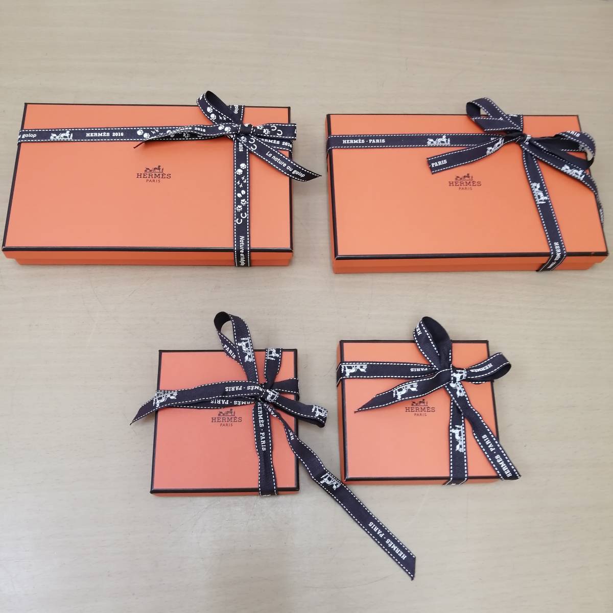 Yahoo!オークション - HERMES エルメス 空箱 4個セット 大〜小