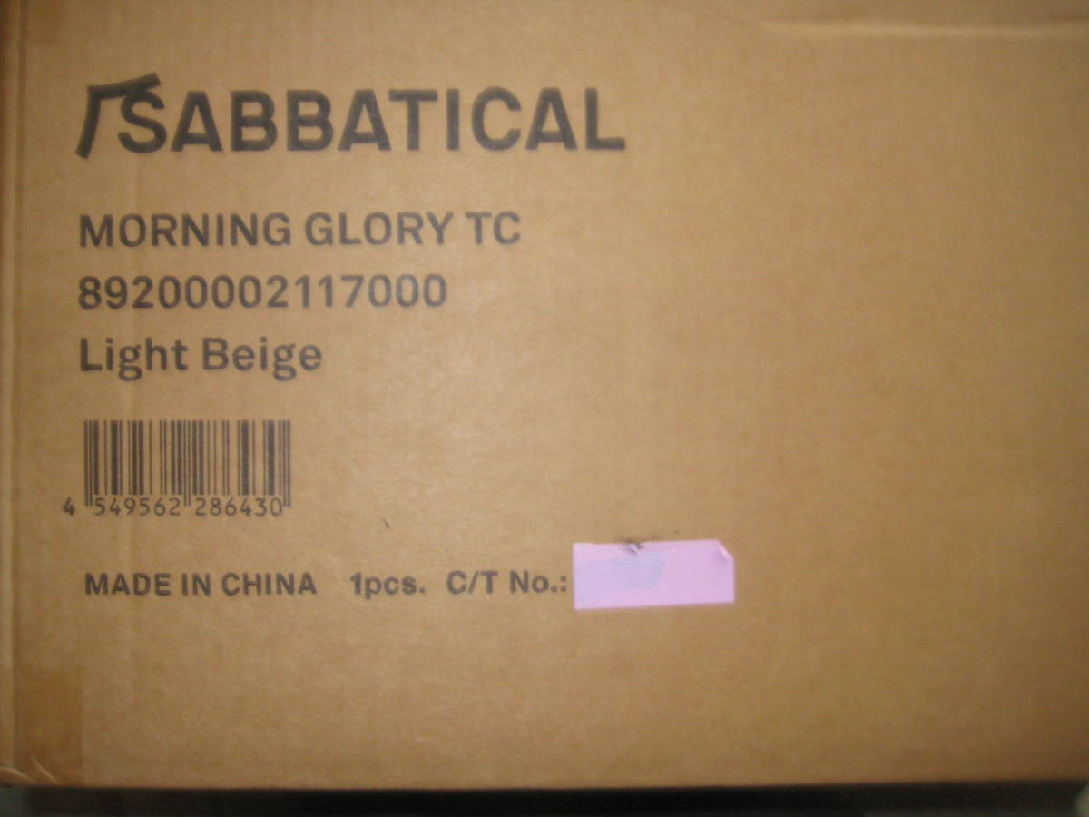モーニンググローリー サバティカル TC 新品未使用 SABBATICAL 新品 