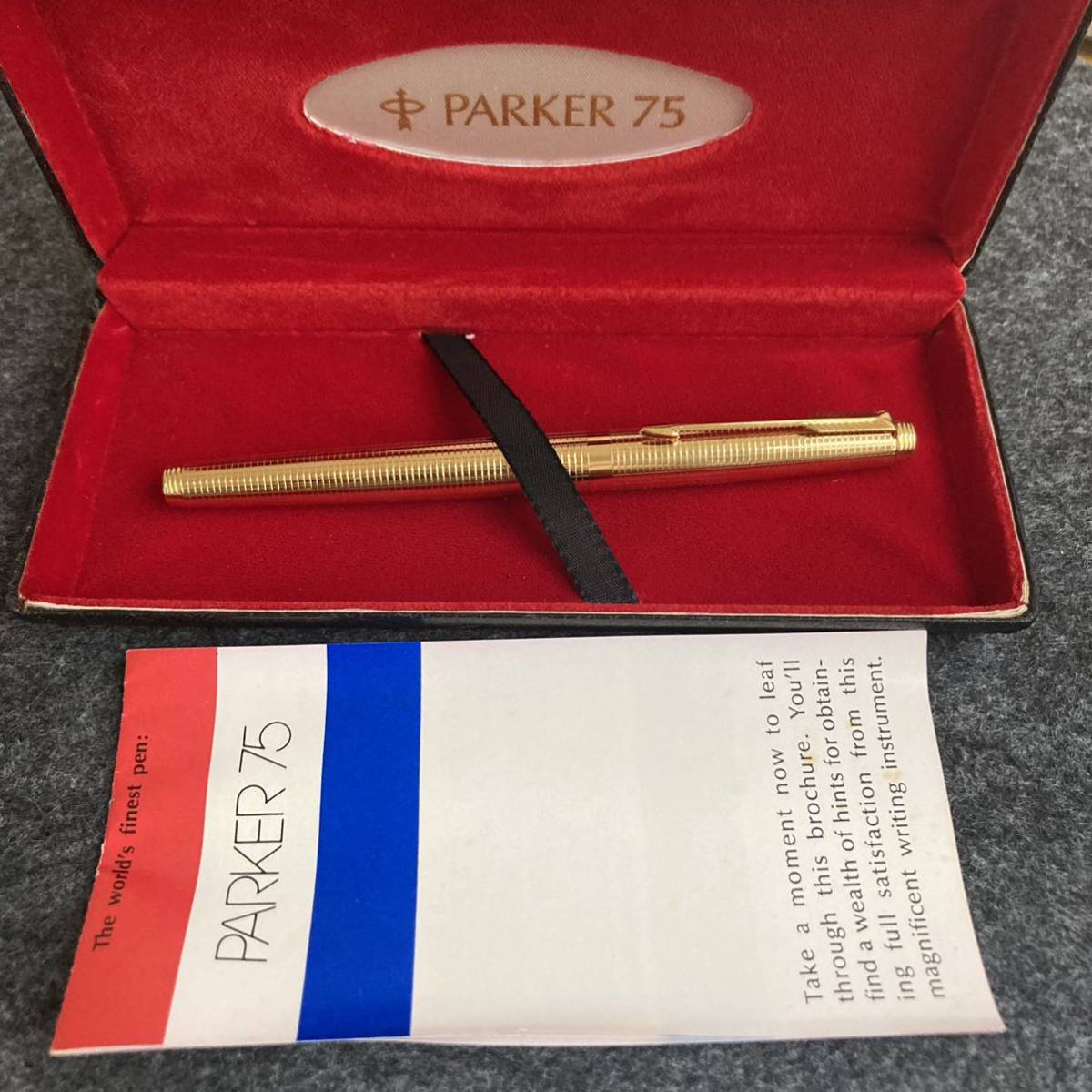 PE783□PARKER パーカー75 万年筆 14K G.F. CAP&BARREL ペン先14K 金