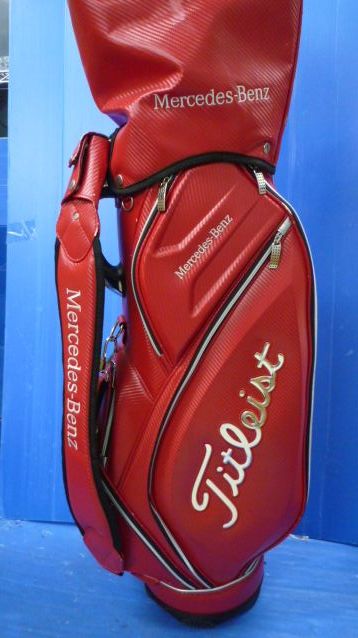 美品】Titleist ゴルフバッグ 赤 Mercedes-Benzコラボ 【公式通販】