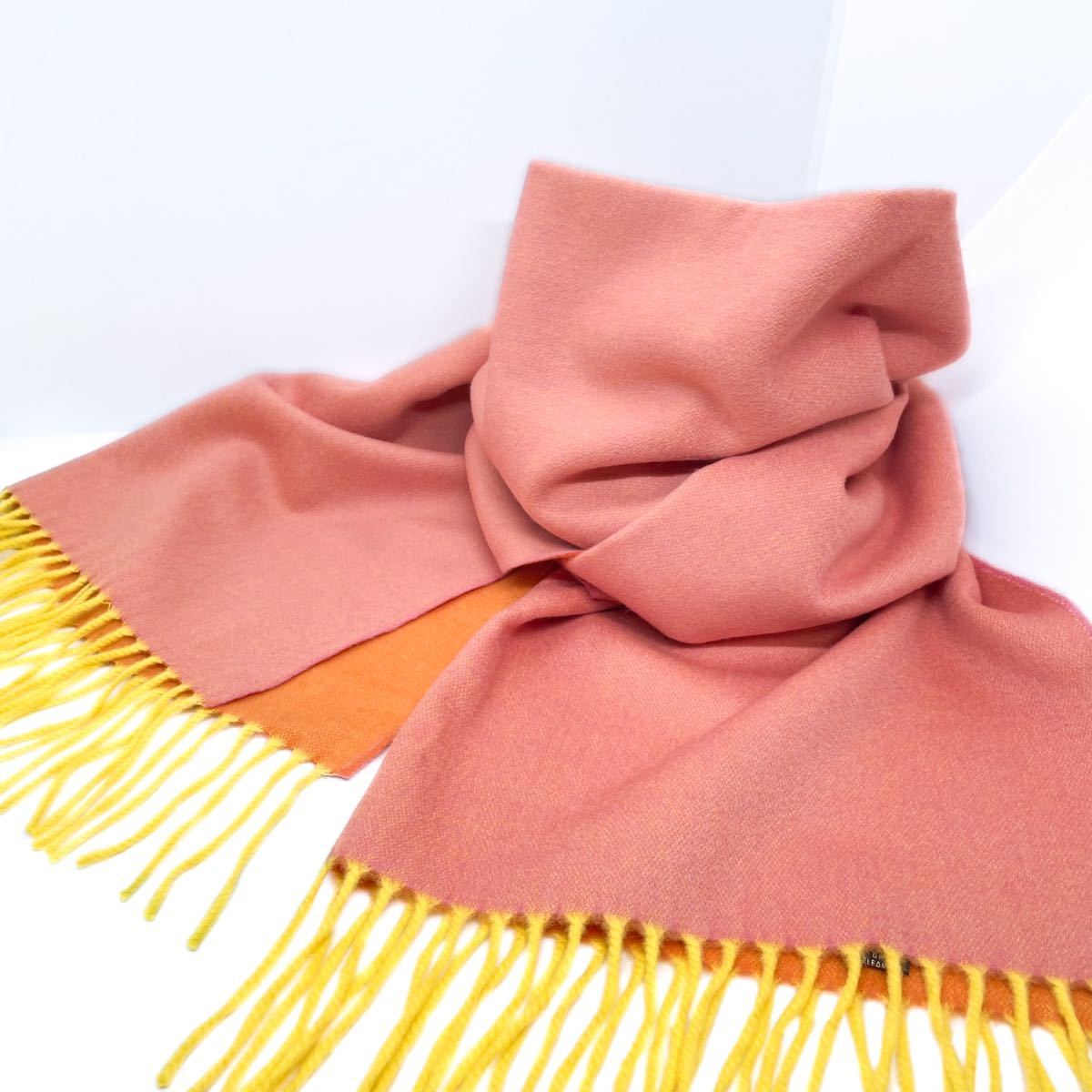 ロロピアーナLoro Pianaベビーカシミヤ100%ケーブル編ストールマフラー