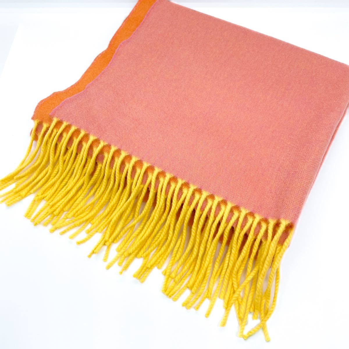 ロロピアーナLoro Pianaベビーカシミヤ100%ケーブル編ストールマフラー