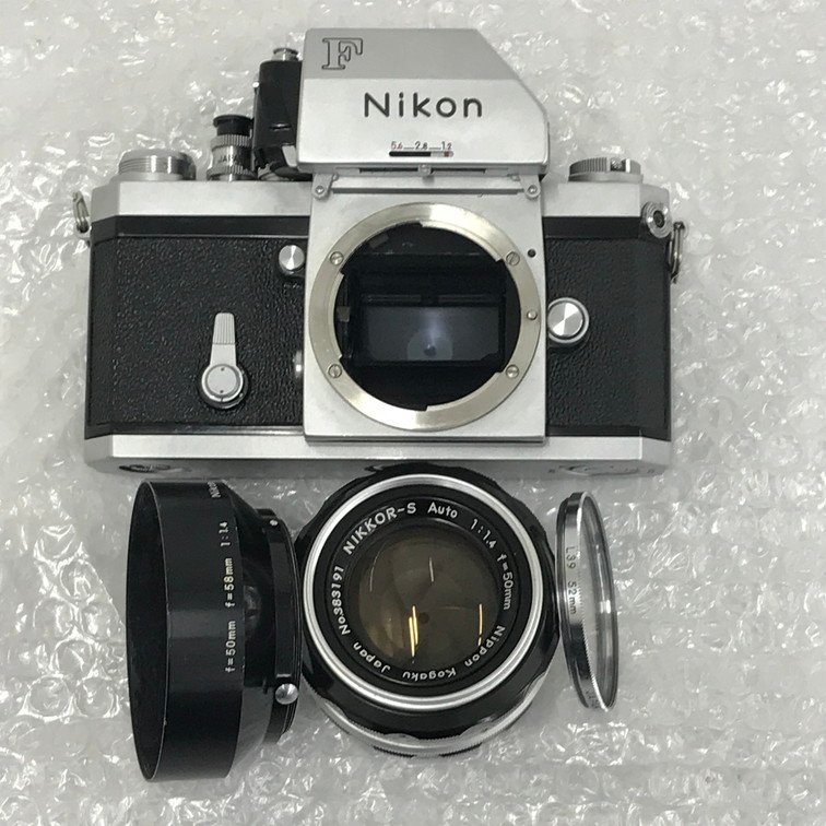 【AJAZ3056】ニコン Nikon F フォトミック シルバー + NIKKOR-S 50mm F1.4 ニコン F Nikon 中古Nikon FTn Nikon&frasl;ニコンF&frasl;シルバー&frasl;⑦&frasl;フォトミック&frasl;7167496&frasl;NIKKOR-S