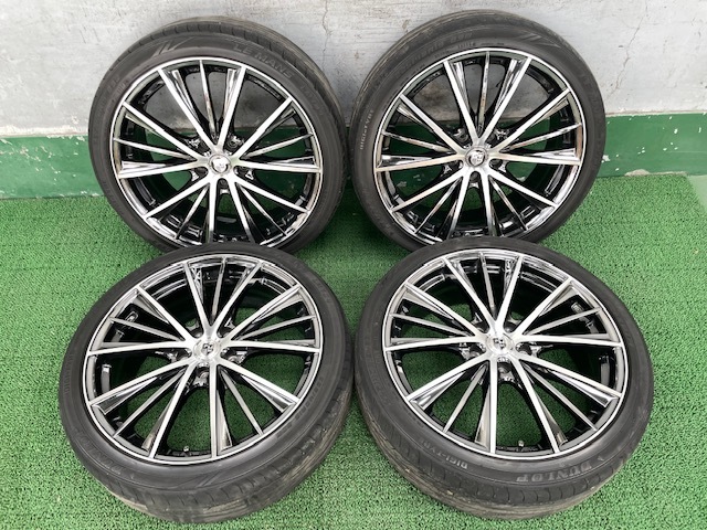 格安，100%新品 社外ホイール 19x7.5J +47 夏タイヤ付き 225/40 4本セット 売切(ラジアルタイヤ)｜売買されたオークション情報、yahooの商品情報をアーカイブ公開 - オークファン 5穴