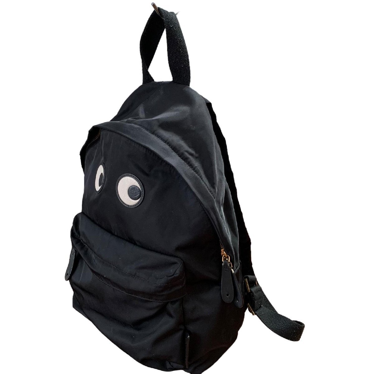 100%新品，人気 Anya Hindmarch アニヤハインドマーチ EYES アイズロゴ リュック バックパック ブラック ナイロン(アニヤ・ハインドマーチ)｜売買されたオークション情報、yahooの商品情報をアーカイブ公開 - オ アニヤ・ハインドマーチ