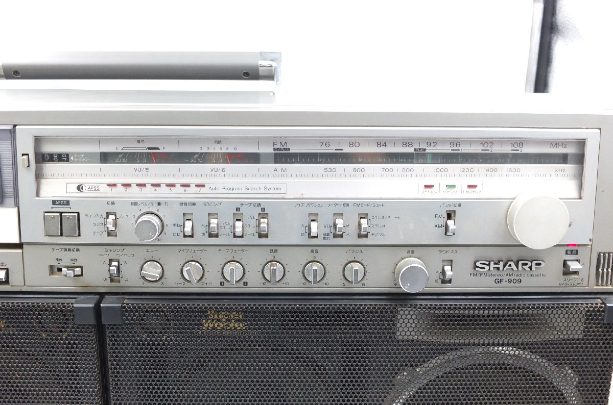 z17144】SHARP シャープ GF-909 THESEARCHER-W ラジオ付ステレオテープ