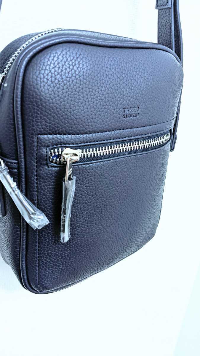 新品未使用】TAKEO KIKUCHI タケオキクチ ショルダーバッグ ネイビー  