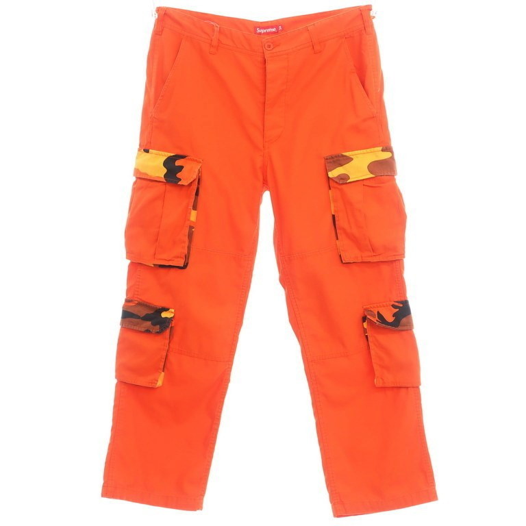 2026，低価 シュプリーム Supreme 2022年春夏 Cargo Pant カモフラージュ柄 コットン カーゴパンツ オレンジ 34 CPD(ボトムス)｜売買されたオークション情報、yahooの商品情報をアーカイブ公開 - オークファン 男性用